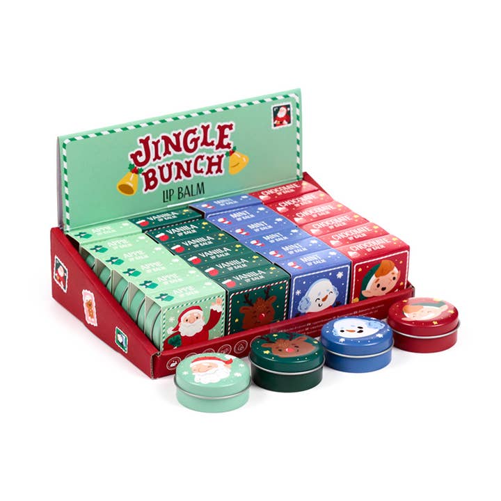 Puckator EU - Wholesale Lip Balm - Jingle Bunch Christmas Lip Balm in a Tin0