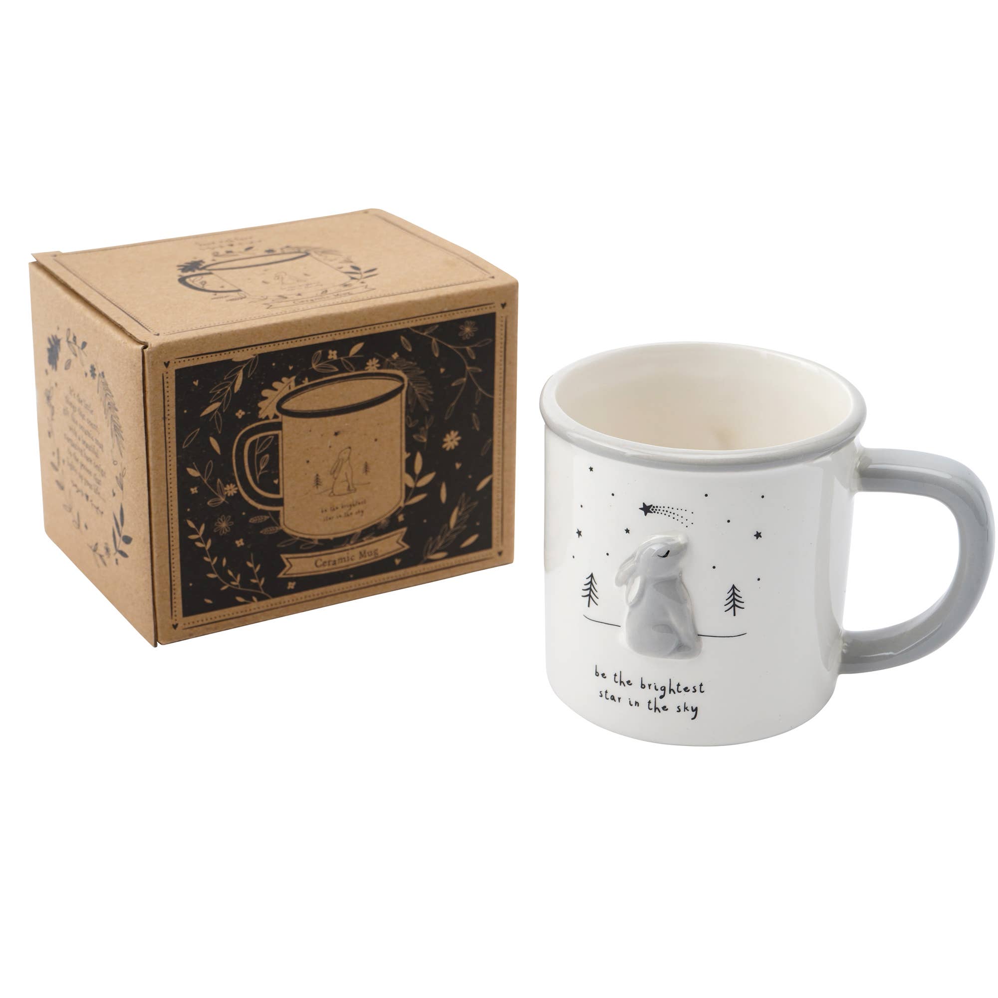 CGB Giftware - Vente Tasse à café - Tasse en céramique Send With Love Stargazing Hare1