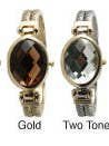 6 Women's Cuff Bangles W/ Rhinestones for wholesale by Time World USA