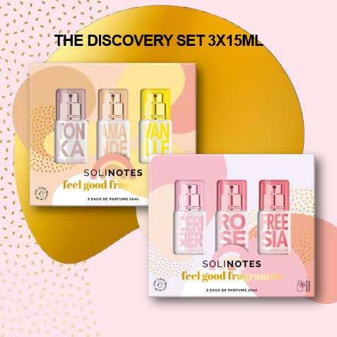 Solinotes (US Stores) - Distributed by Scents of Europe - Wholesale Perfume Gift Set - Minis Feel Good Discovery Set - Tonka, Almond, Vanilla