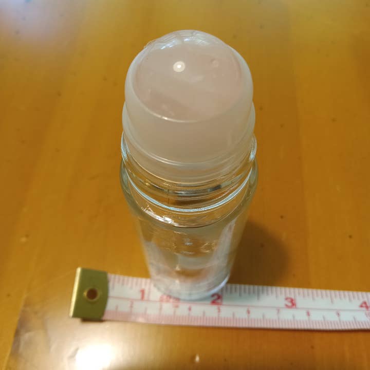 Mnemosyne's Gems - Wholesale Face/Beauty Roller - 30 ml rose quartz ball empty glass roller bottle 1 oz