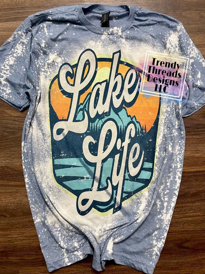 Camisa Life Lake por atacado de Trendy Threads Designs LLC