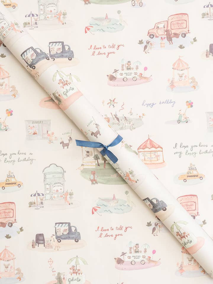 ‘Birthday’ Wrapping Sheets for wholesale by Parcel Paper