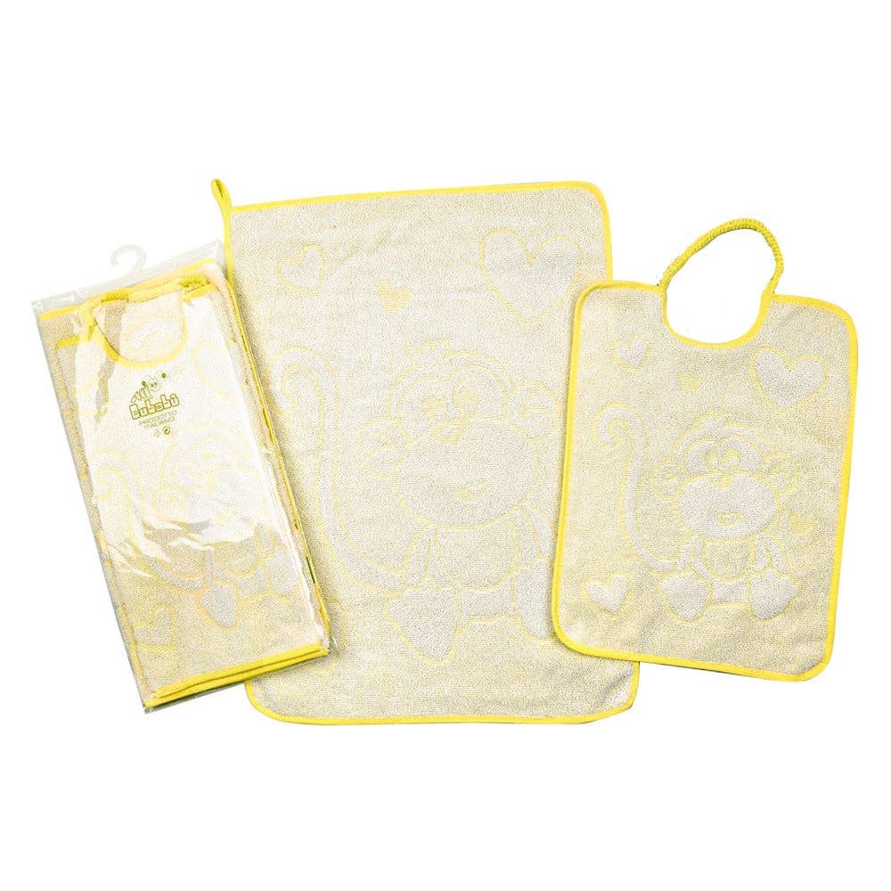 Almatex srl - Wholesale Hair Towel/Wrap - 2-piece set RALPH: Bib 36x34 cm with elastic + towel 40x50 cm5