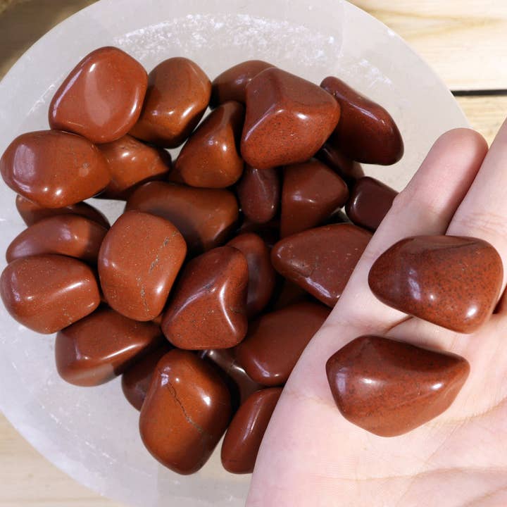 Natures Artifacts Inc - Wholesale Spiritual Stone/Crystal - 1 lb Red Jasper Tumbled Stones2