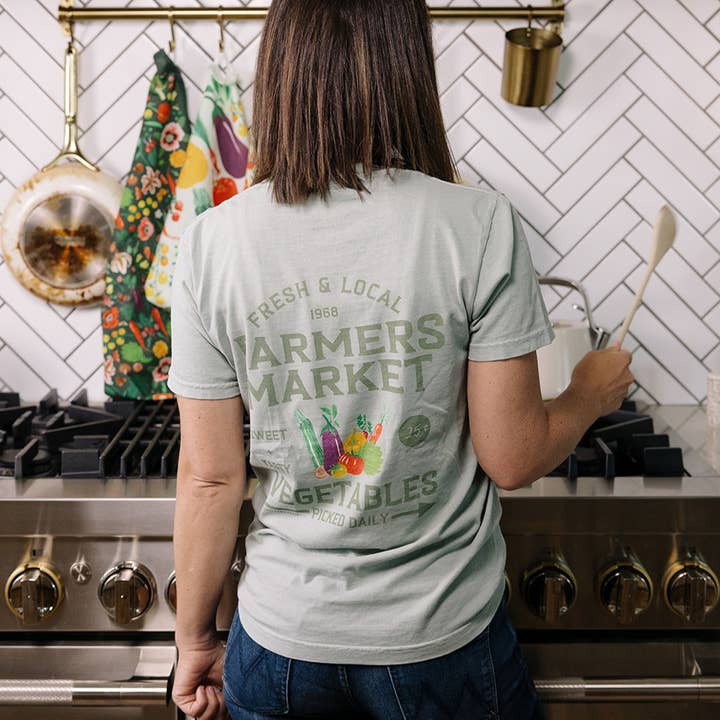 Paper Farm Press - Wholesale T-Shirt (Graphic) - Women's - Farmers Market Tee - Bay2