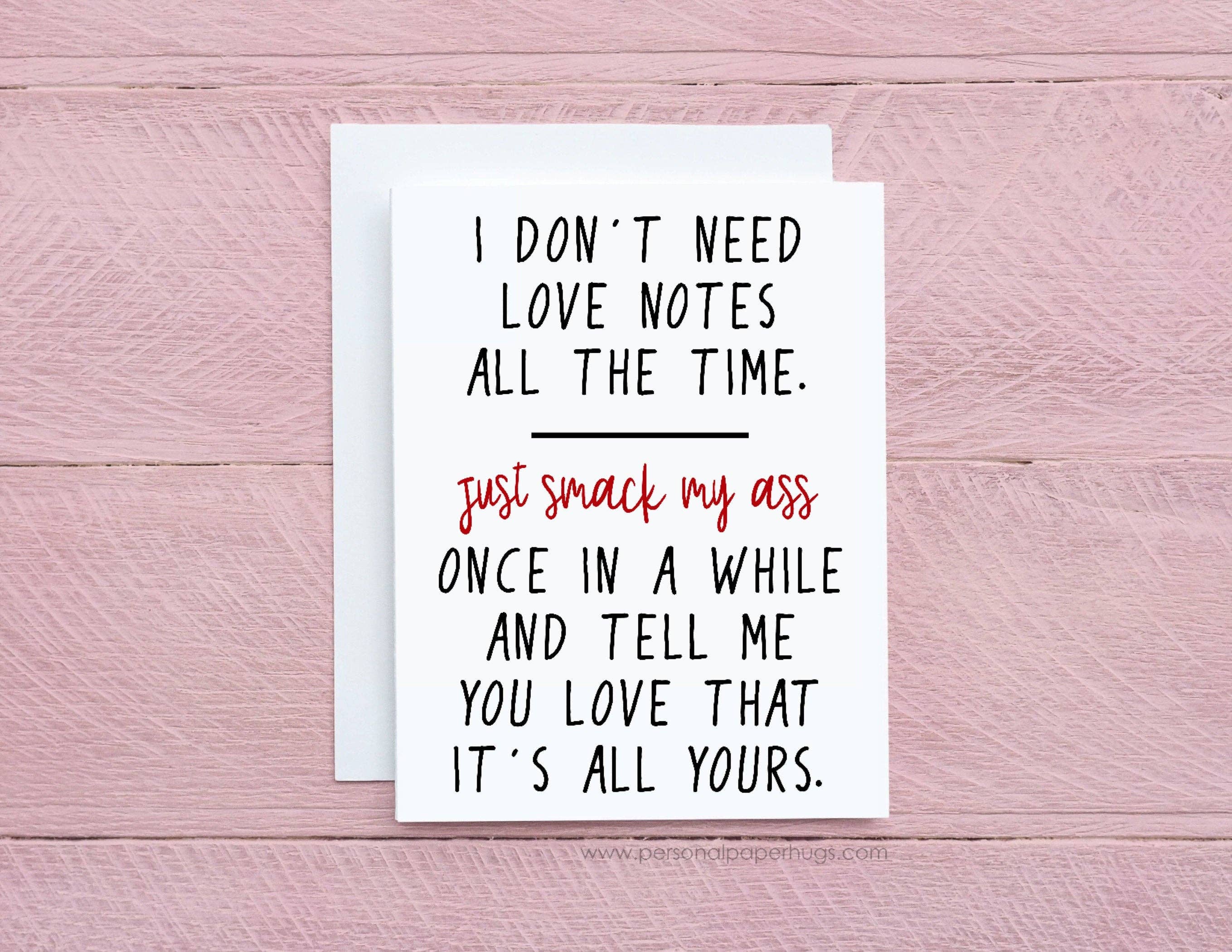 Personal Paper Hugs - Vente Cartes de Saint-Valentin - Carte de vœux drôle de relations sarcastiques pour l'anniversaire de la Saint-Valentin