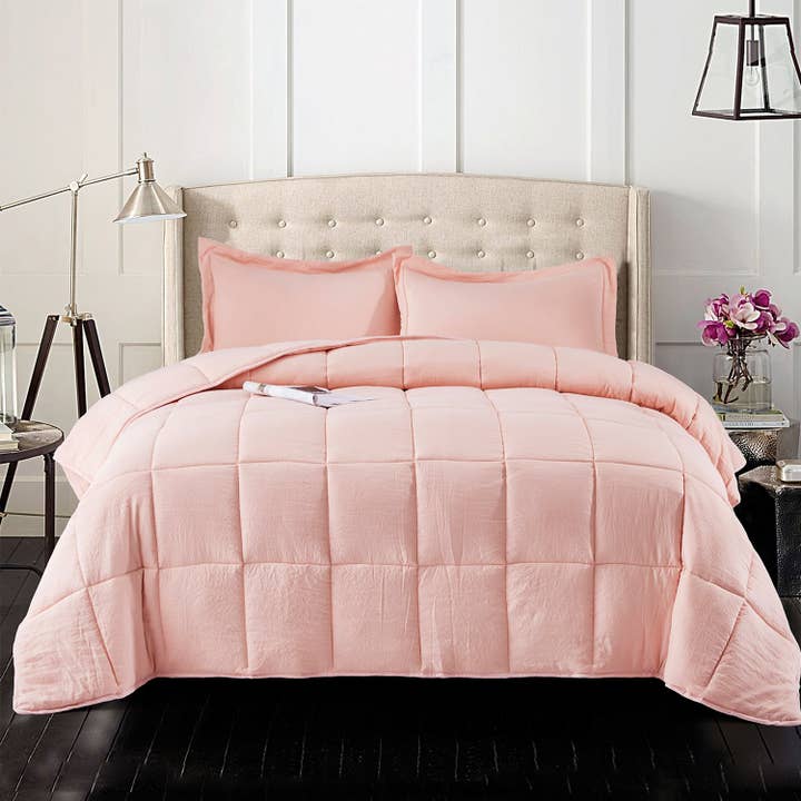 HIG - Wholesale Down Comforter - All Season Chic Prewashed Fabric Down Alternative Comforter Blanket