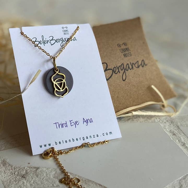 Belen Berganza - Wholesale Aromatherapy necklace - Third Eye: Ajna,Essential Oil Diffuser Necklace, Aromatherapy Pendant, Brass Jewelry, Meaningful Gifts, Jewelry For Her2