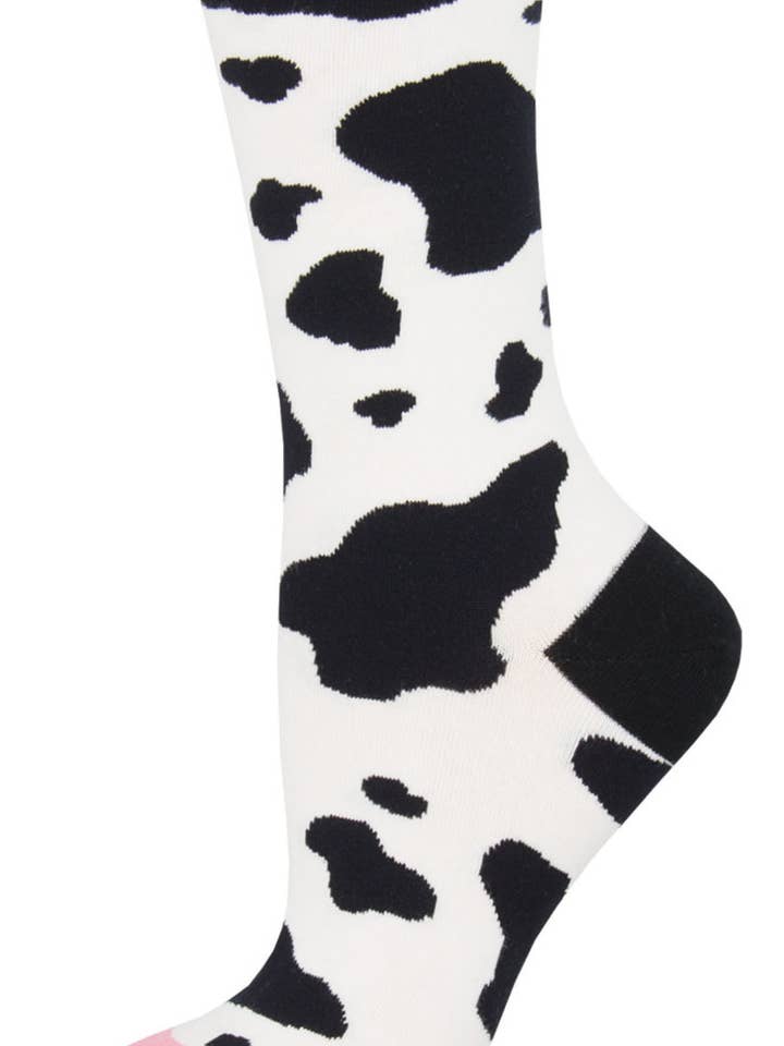 Bobangles - Wholesale Socks – Women's - Socksmith Ladies Socks - MOOOO - White