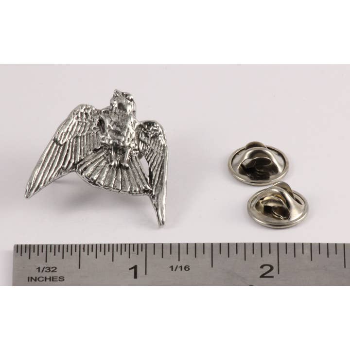 Creative Pewter Designs – Großhandel Broschen – Kestrel Bird Anstecknadel aus Zinn, B0602