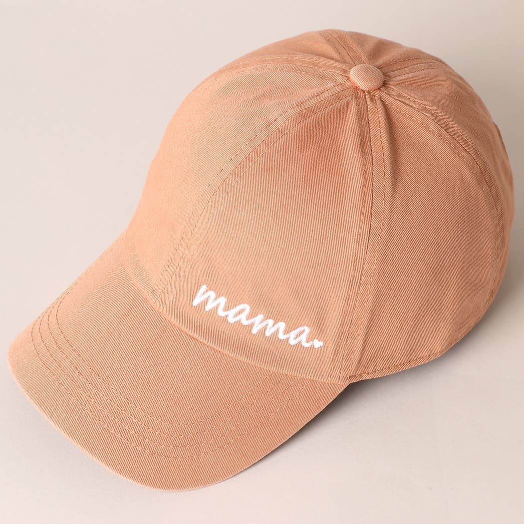 Fashion City - Wholesale Baseball Cap - Women's - Mama Letters Embroidered Baseball Cap15