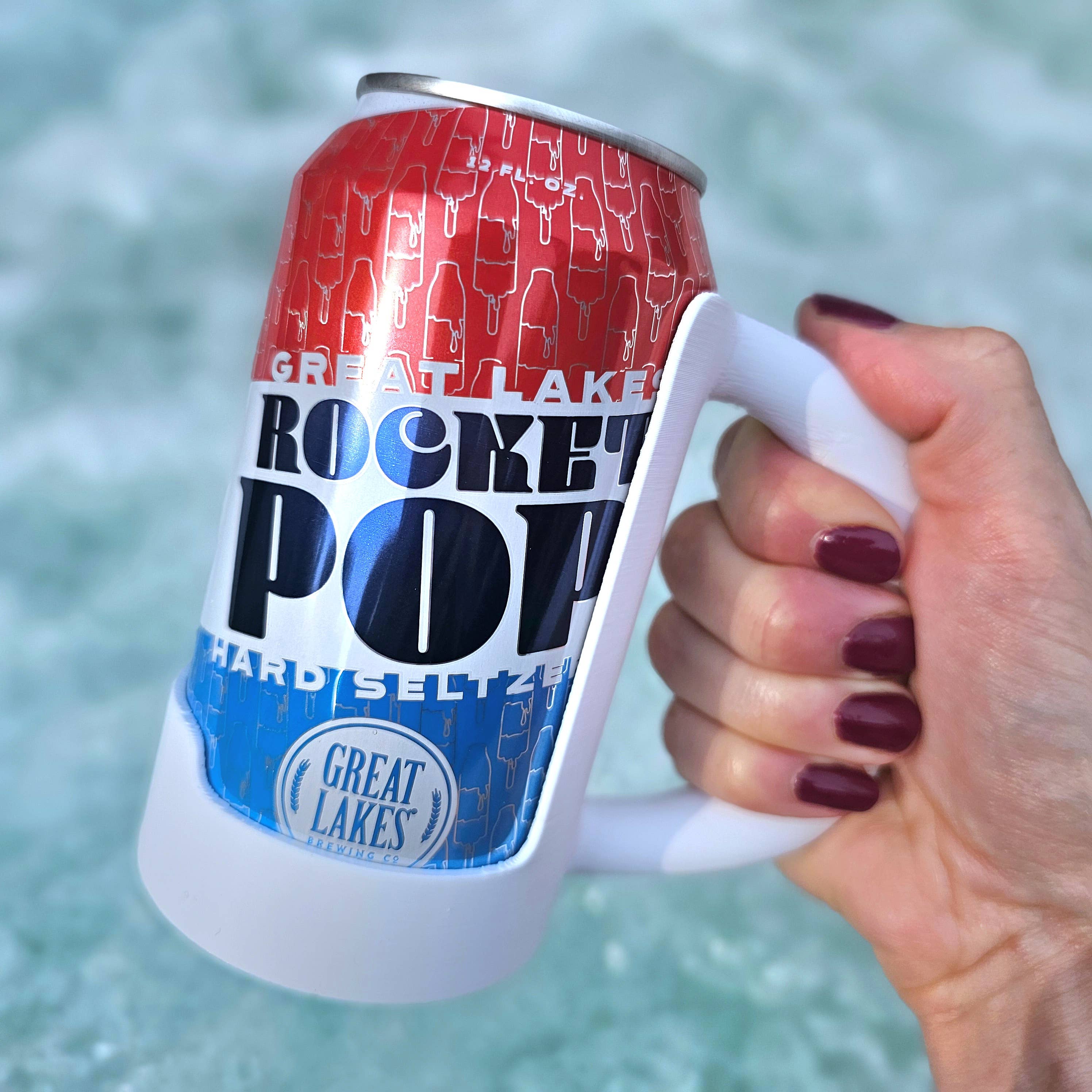 BD Lasers INC. - Wholesale Drink Huggers & Koozies - 12 oz. Standard Can Holder Handle, Soda Pop Holder12