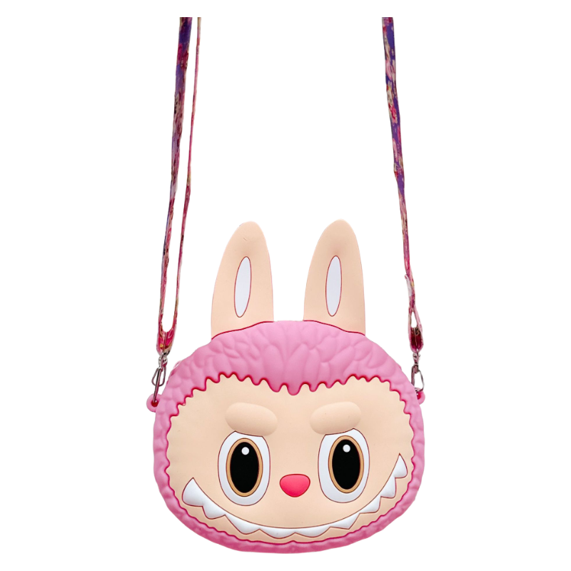 Auraquise - Wholesale Keychain - Kids - Labulu Coin Purse Keychain Silicone Wallet Charm Crossbody 4 Colors1