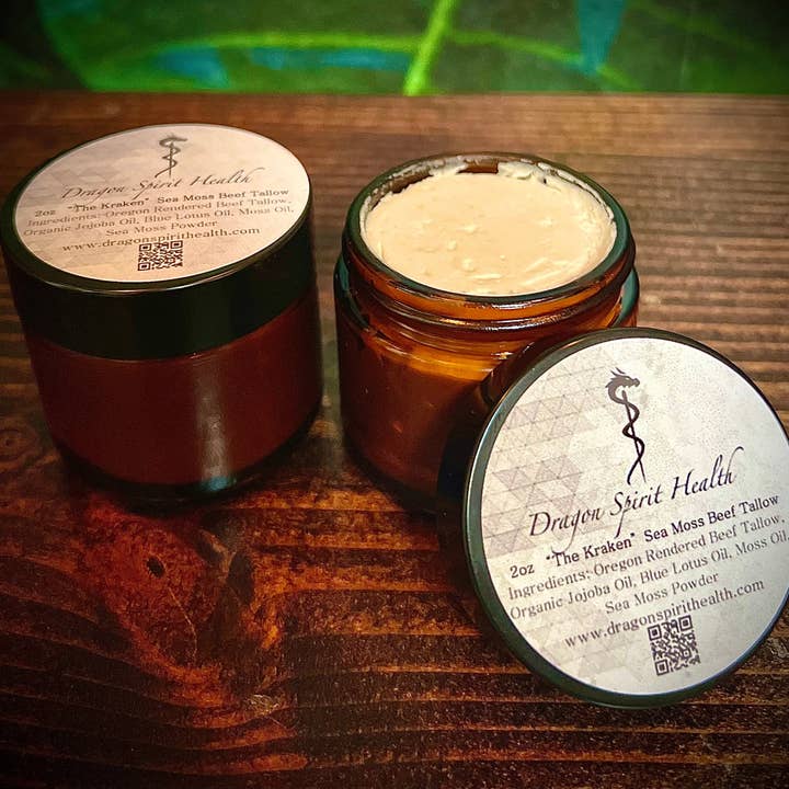 Dragon Spirit Health – wholesale Facial moisturiser – Sea Moss & Tallow Face Cream7