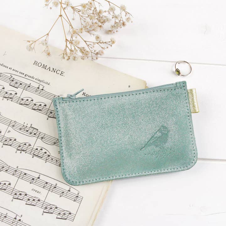 BARNABÉ AIME LE CAFÉ - Wholesale Coin Purse - Women's - glitter leather wallet