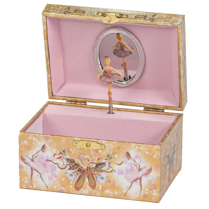 Mele and Co UK/ EU – wholesale Jewellery box/organiser – 1733 Foil Musical Jewel Case Assortment. 2 Designs.3