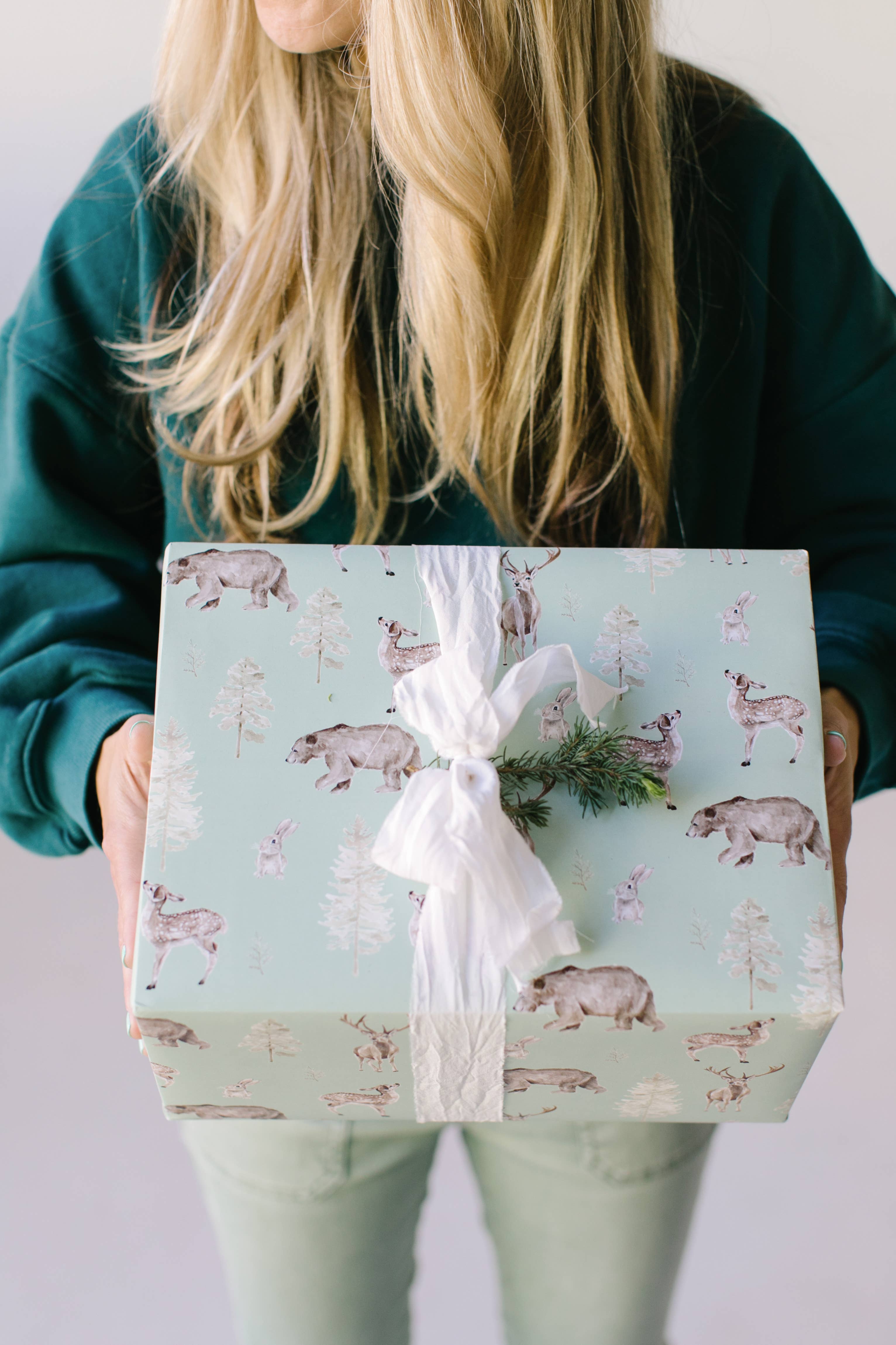 Lana's Shop - Wholesale Flat Wrap - Forest and Fauna Gift Wrap Single Sheet2