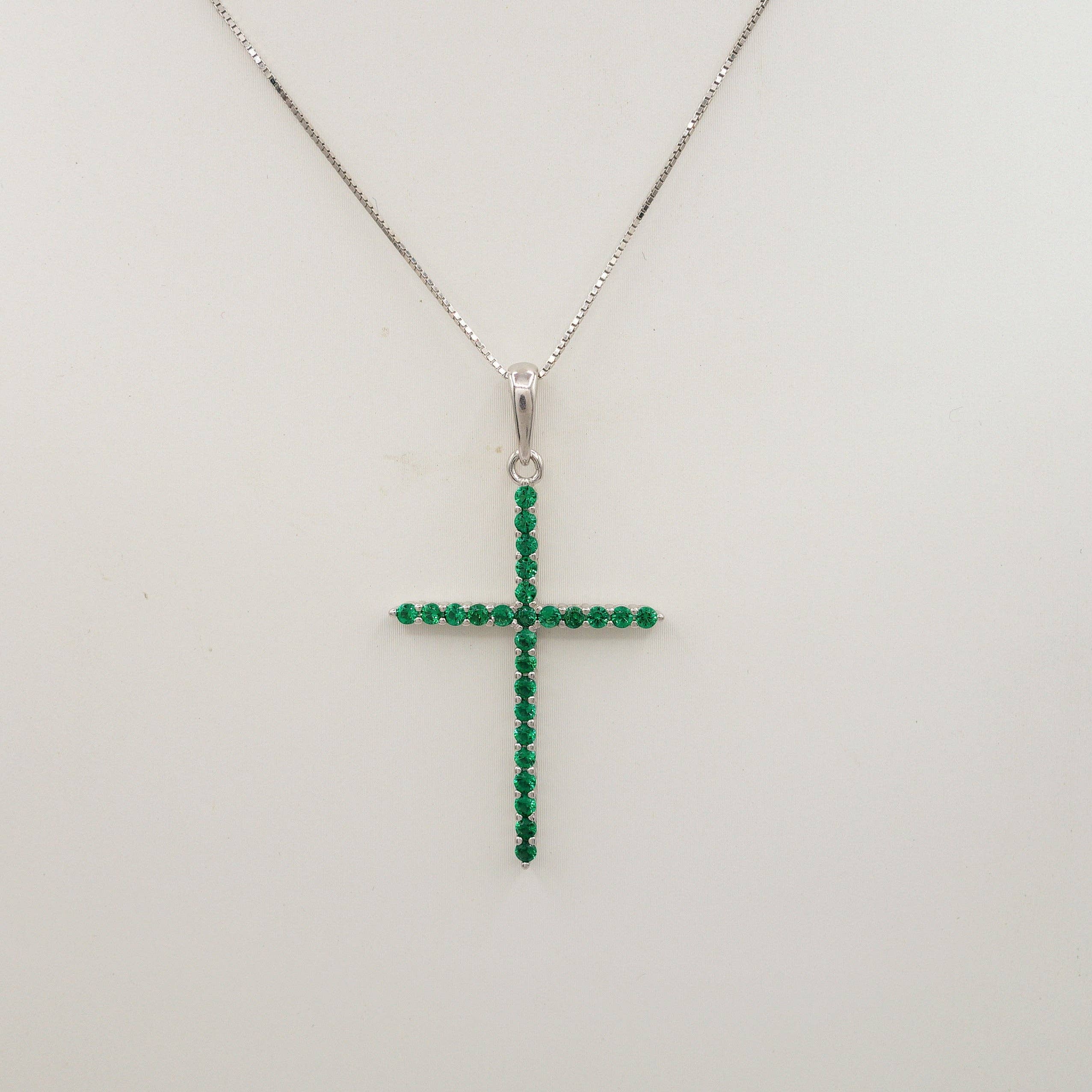 Daemon srls - Wholesale Pendant/Charm Necklace - CROSS  ~ ARGENTO 925 ~ Collana con pendente croce in cubic zirconia7