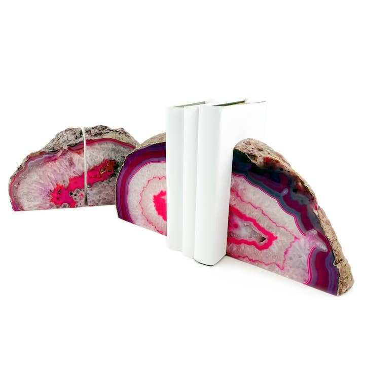 Rock Paradise - Wholesale Bookend - Agate Geode Bookend Pair 9-12 lb - Home Decor Crystal