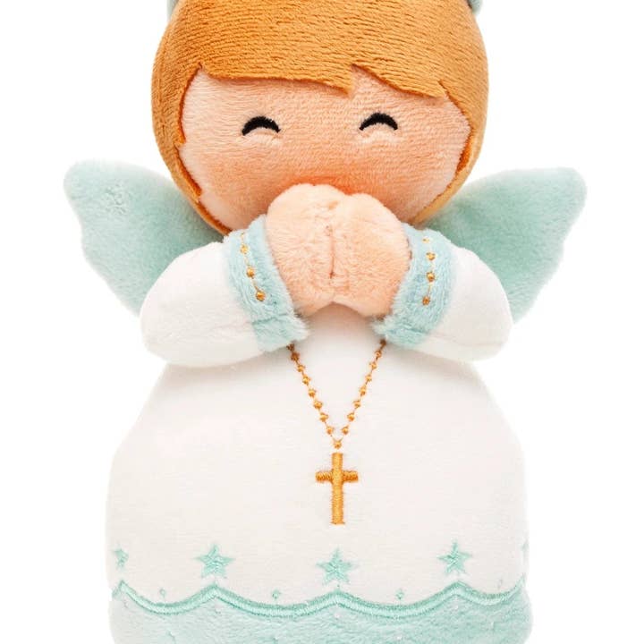 Guardian Angel Boys Catholic Plush Doll 8" | Angel Toy for wholesale by Little Drops of Water®