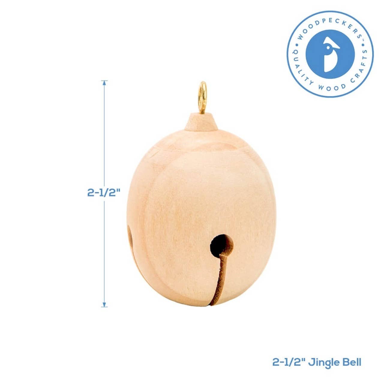 Woodpeckers Crafts - Wholesale Ornament - Wooden Jingle Bells6