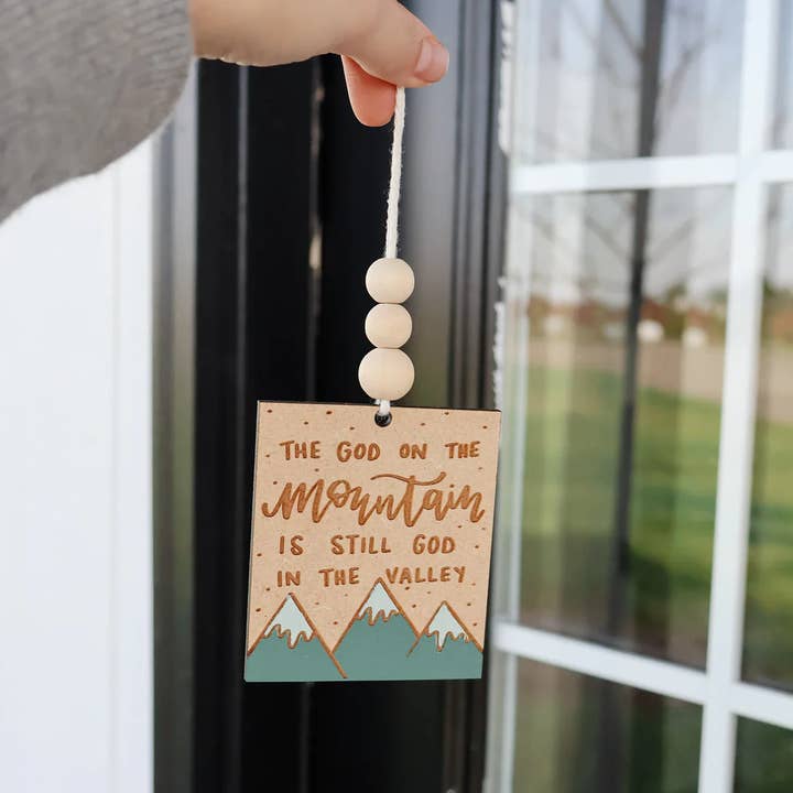 Written by Maria - Wholesale Car Decorative Charm - Unisex - 'The God on the Mountain...' Car Charm