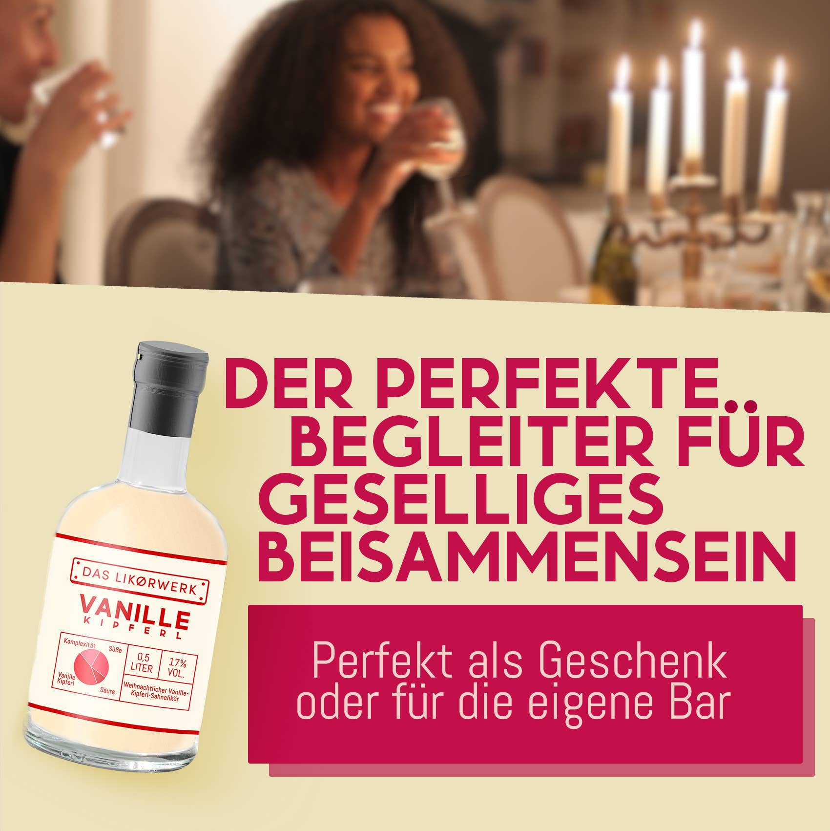 Märkische Spezialitätenbrennerei - Vendita all'ingrosso Liquore - Liquore di vaniglia Kipferl 500 ml 17% Vol4