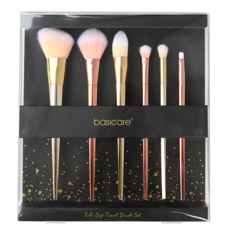 Set di pennelli da viaggio full size per la vendita all'ingrosso da parte di basicare