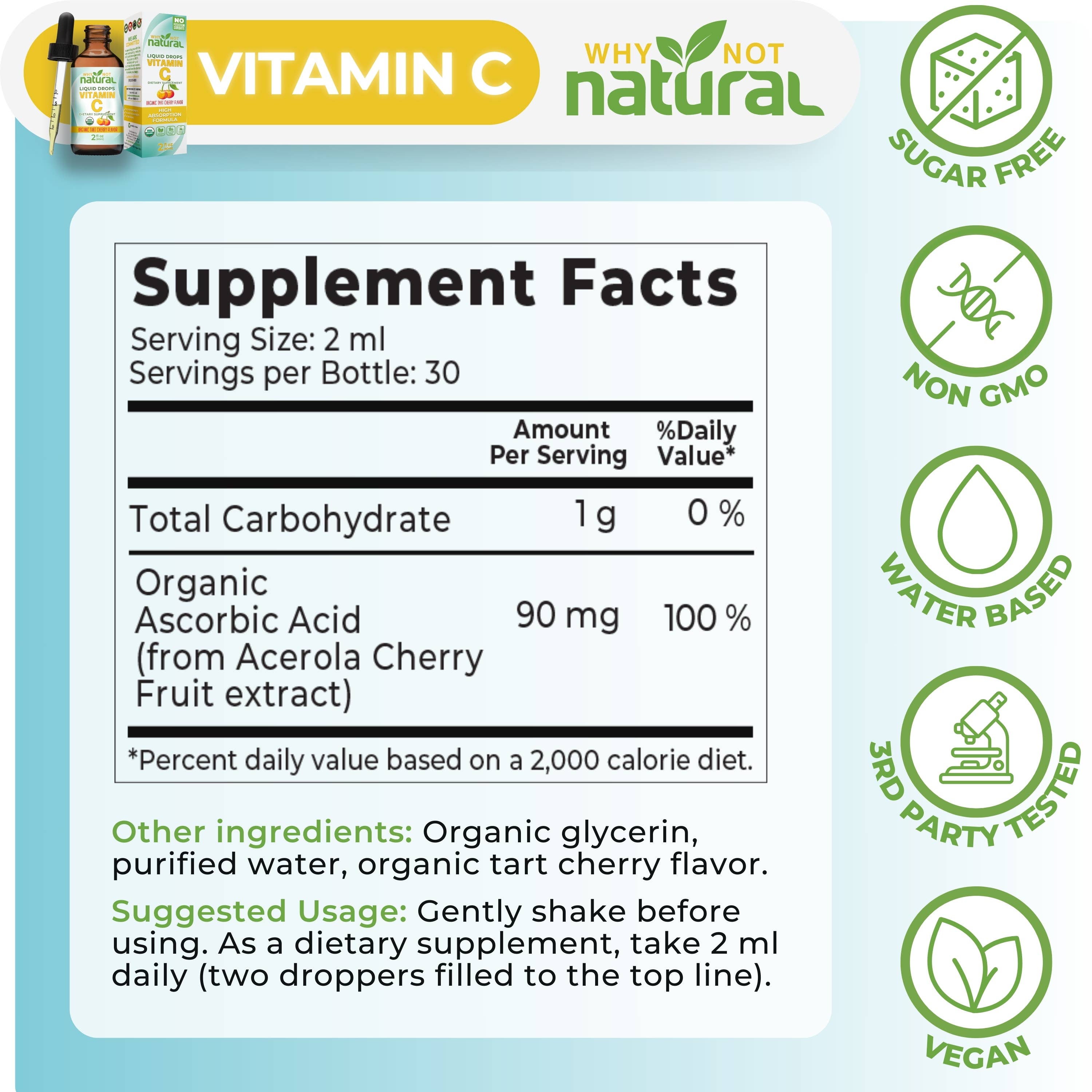 WhyNotNatural - Wholesale Oral Supplement/Vitamin - Organic Liquid Vitamin C4