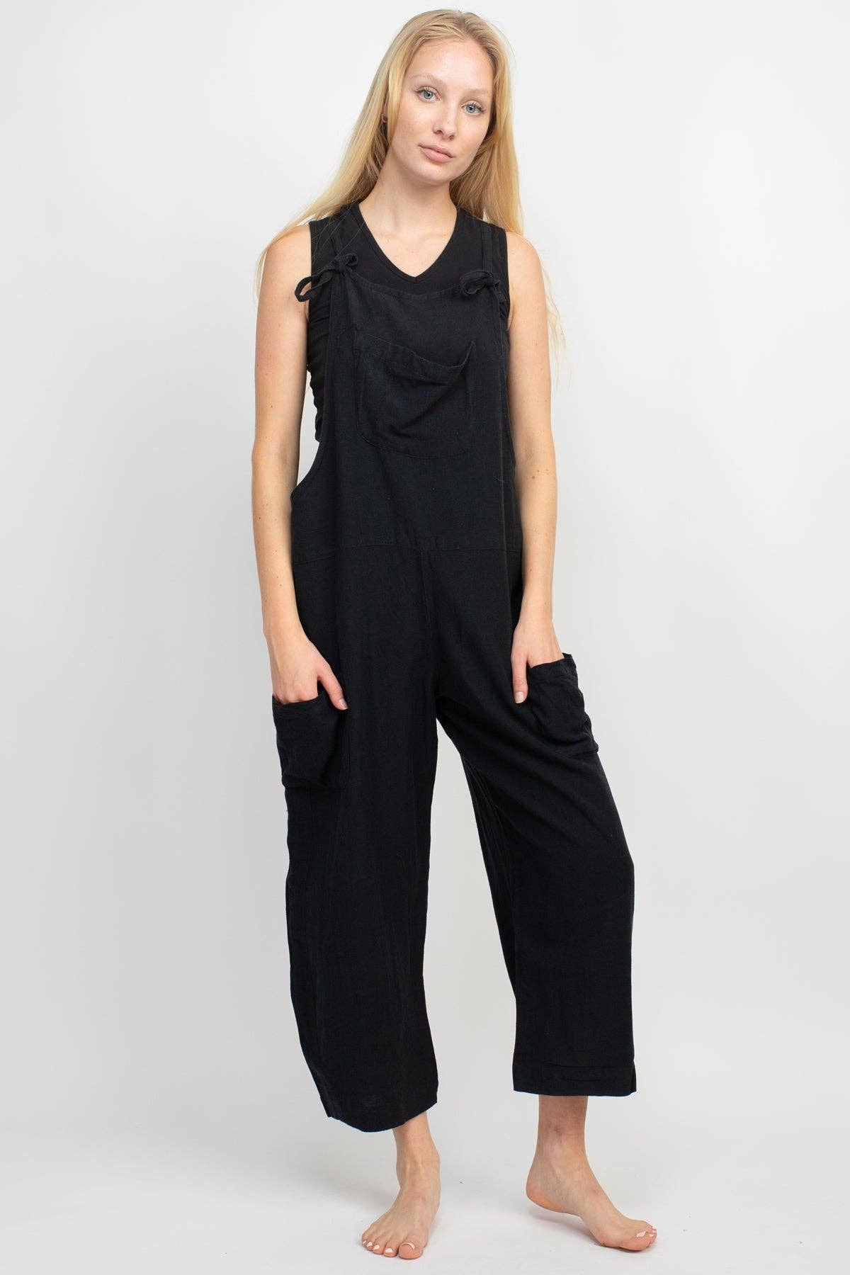 Lakhays Collection Inc. - Wholesale Overalls - Women's - Easy Slouchy Hemp Overalls0