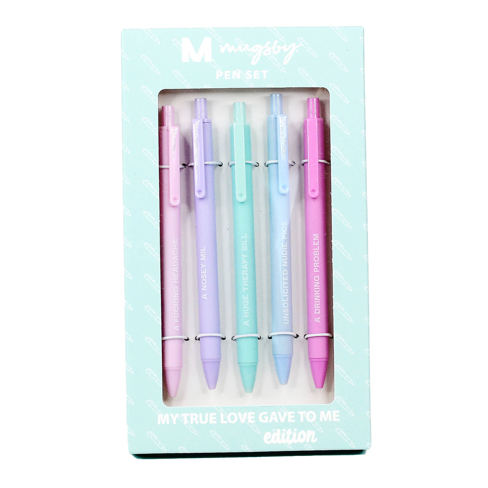 Mugsby - Wholesale Pen - Stocking Stuffers 12 Days of Christmas My True Love Pen Set2