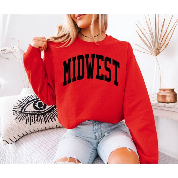 Moxie Brands - Wholesale Graphic Sweatshirt - Women's - Midwest Crewneck6