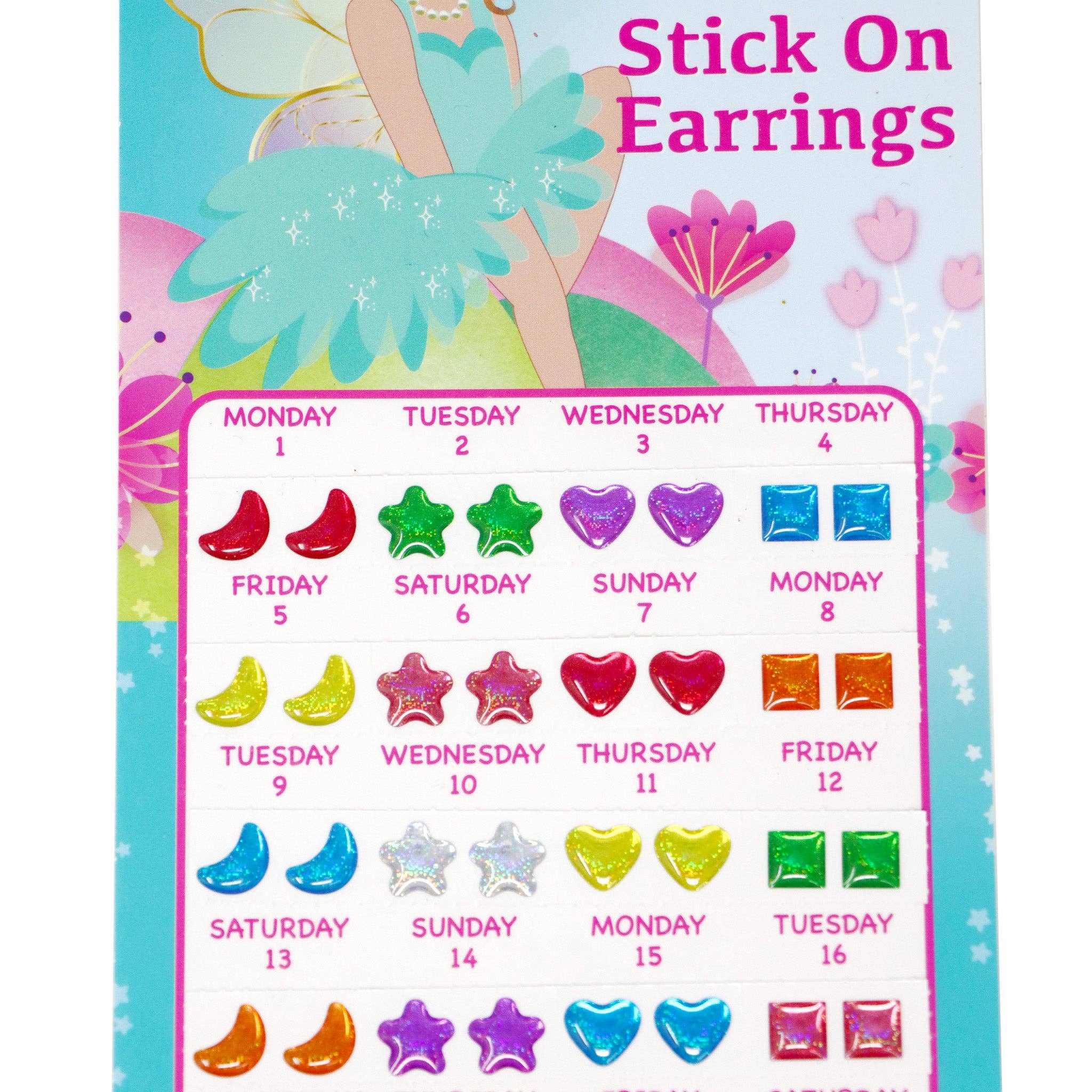 Pink Poppy USA - Wholesale Earrings - Kids - 30 Pairs Fairy Butterfly Friends Stick On Earrings | Pack of 121