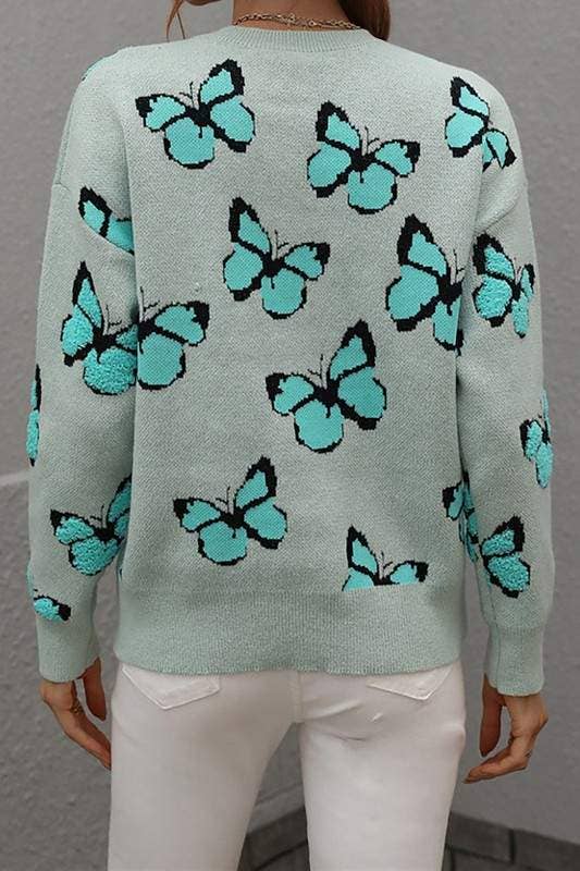 Flarix - Wholesale Knit Sweater - Women's - butterfly knit sweater4