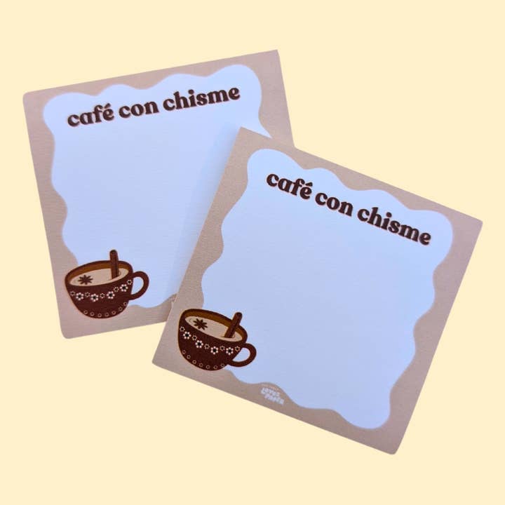 Cafe con Chisme 3x3 Post-It-lappar för wholesale av Ana Karen Loves Paper