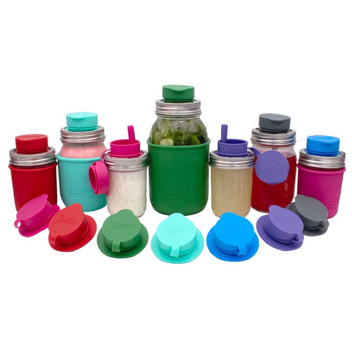 Mason Jar Lifestyle - Wholesale Drink Lids - Pop-Up Sippy Straw Leak Resistant Lids for Regular Mouth Mason Jars
