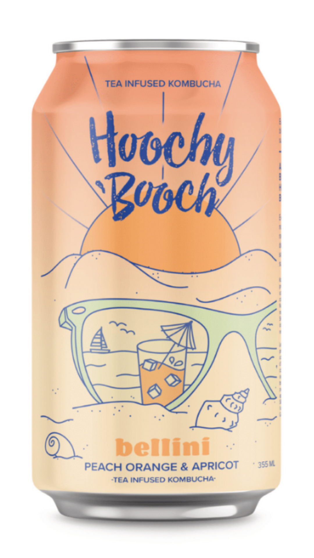 Hoochy 'Booch Kombucha - Wholesale Kombucha - Bellini (12-Pack)0