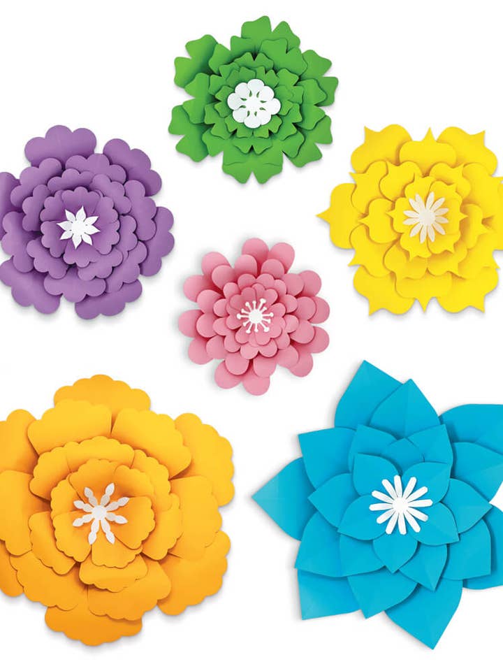 Creatively Inspired Paper Flowers Set for wholesale by Carson Dellosa Education
