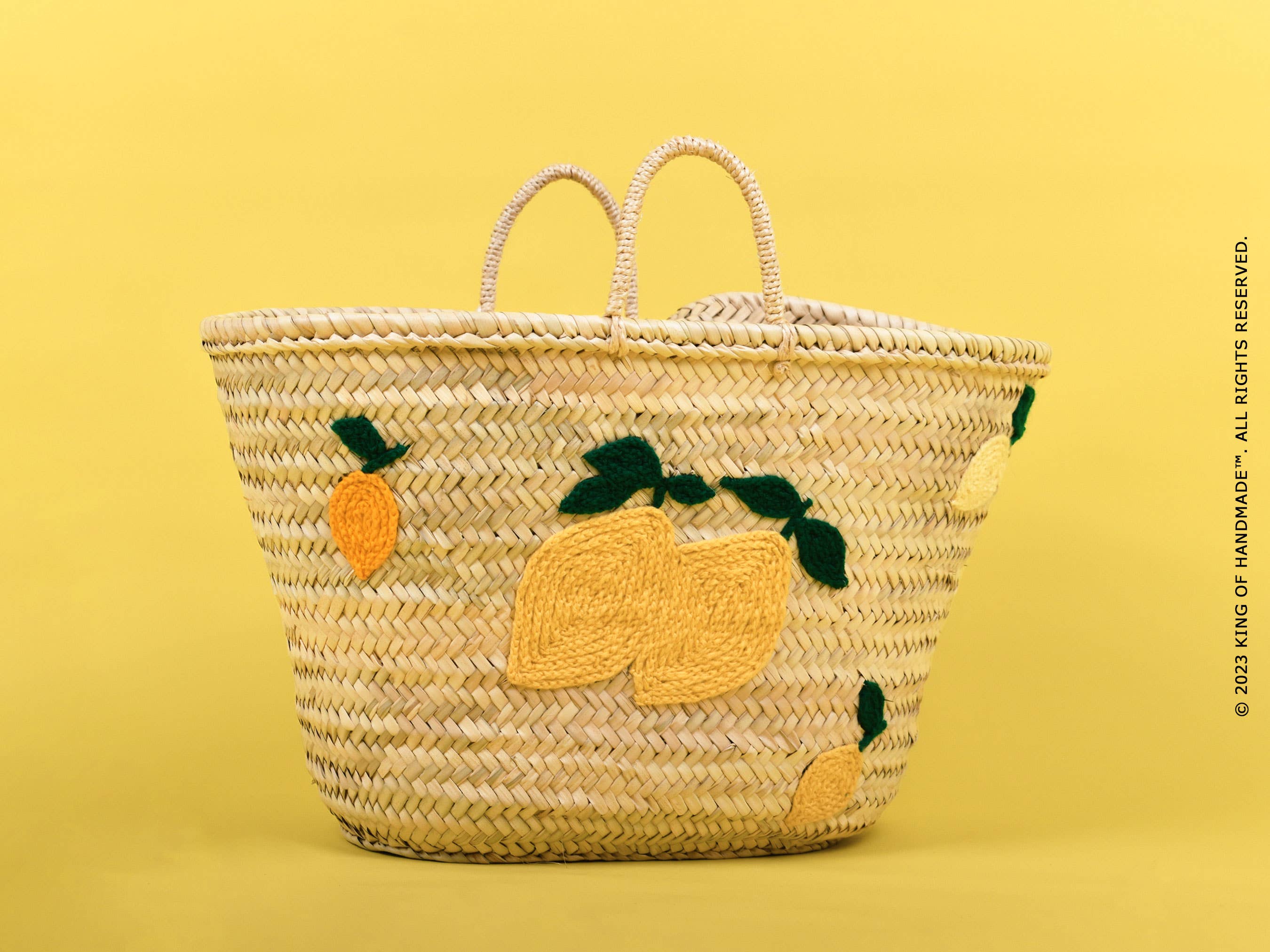 King Of Handmade – wholesale Beach bag – Lemon Beach Bag - Italian Tote Bag - Lemon Italy Tote 10
