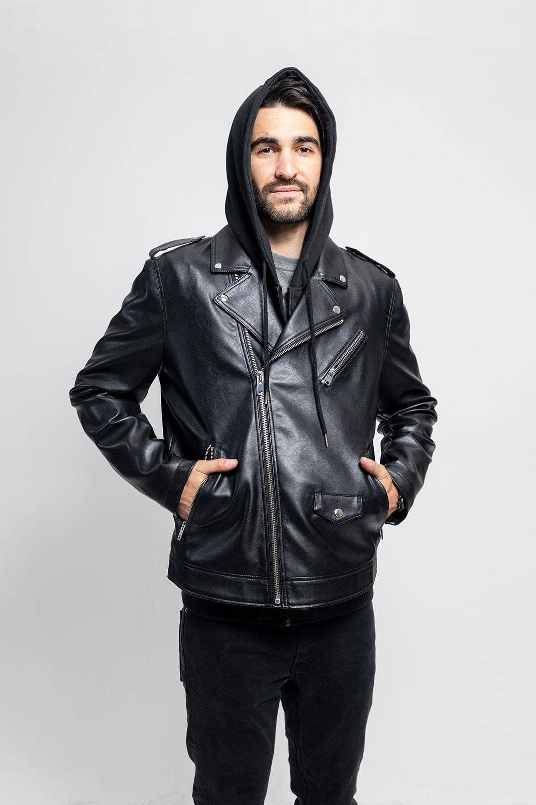 Black Ralph - Fashion Vegan Faux Leather Jacket for wholesale on Faire1