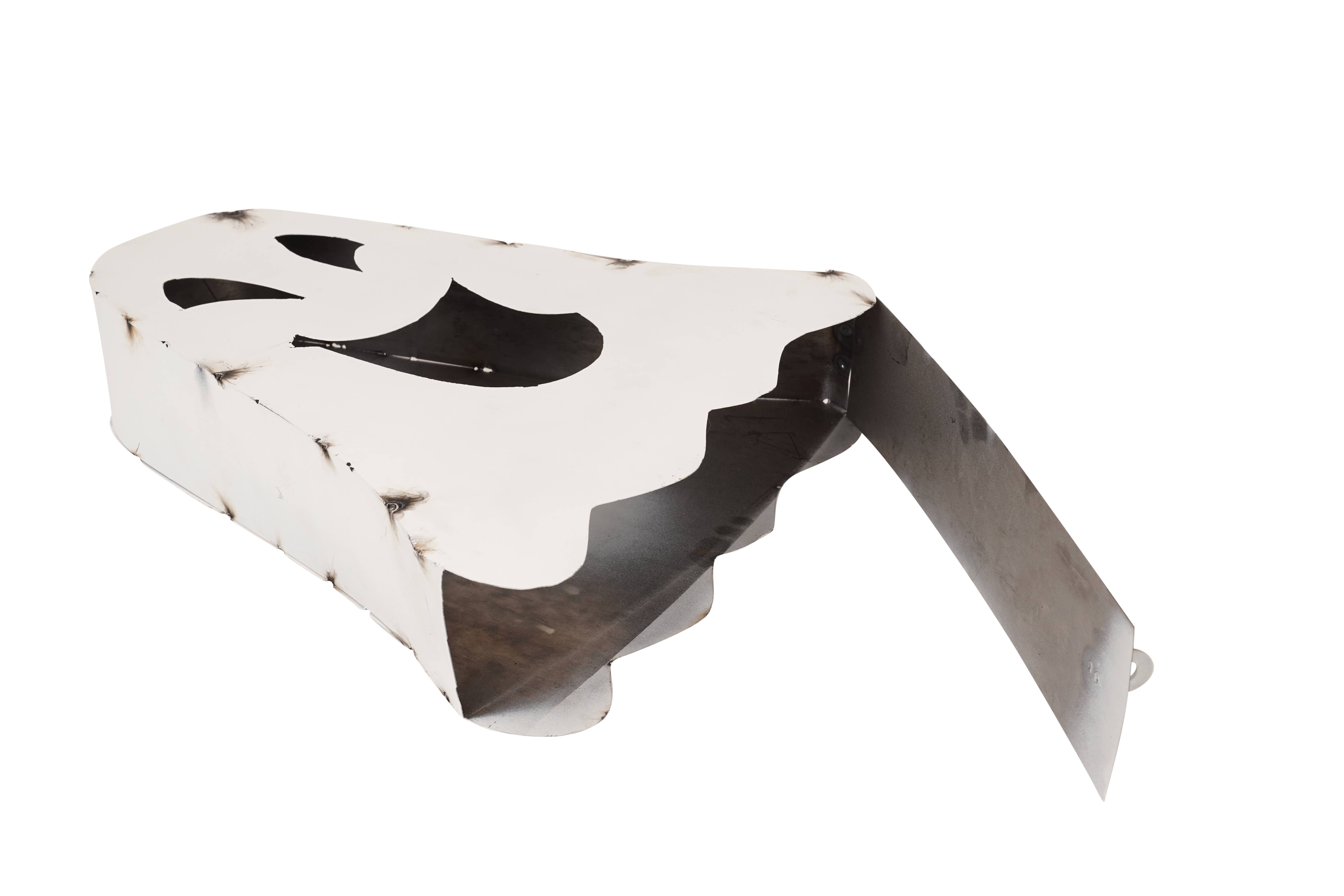 My Amigos Imports - Wholesale Outdoor Ornament/Decor - Halloween White Ghosts-Set 3-Metal-Garden-Nesting-White-$6411