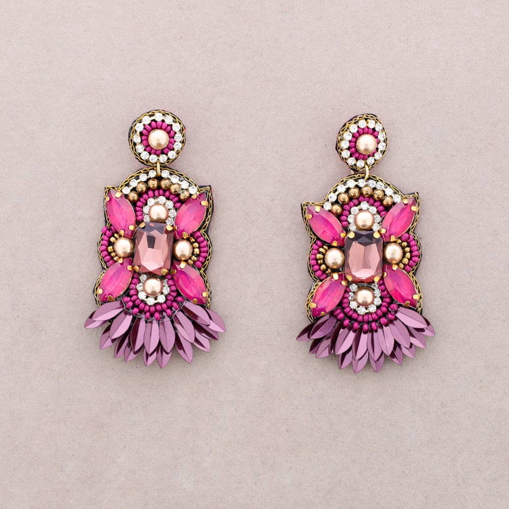 Sonata - Wholesale Dangle Earrings - Crystal Sequin Earrings4