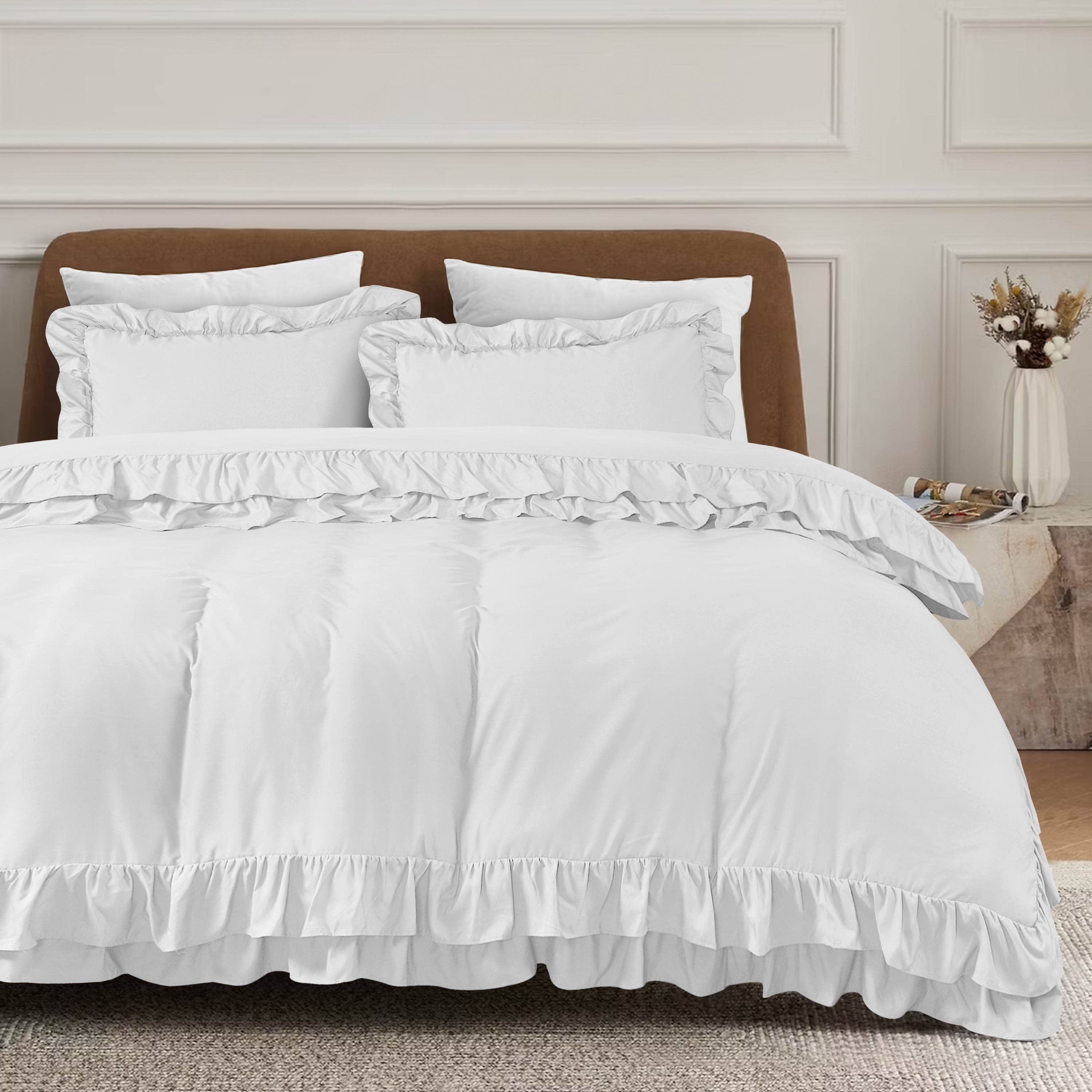 Cotton Passion - Wholesale Bedding Set - Duvet Cover Sets Frilled Duvet Set 3 Pcs Comforter Sets33