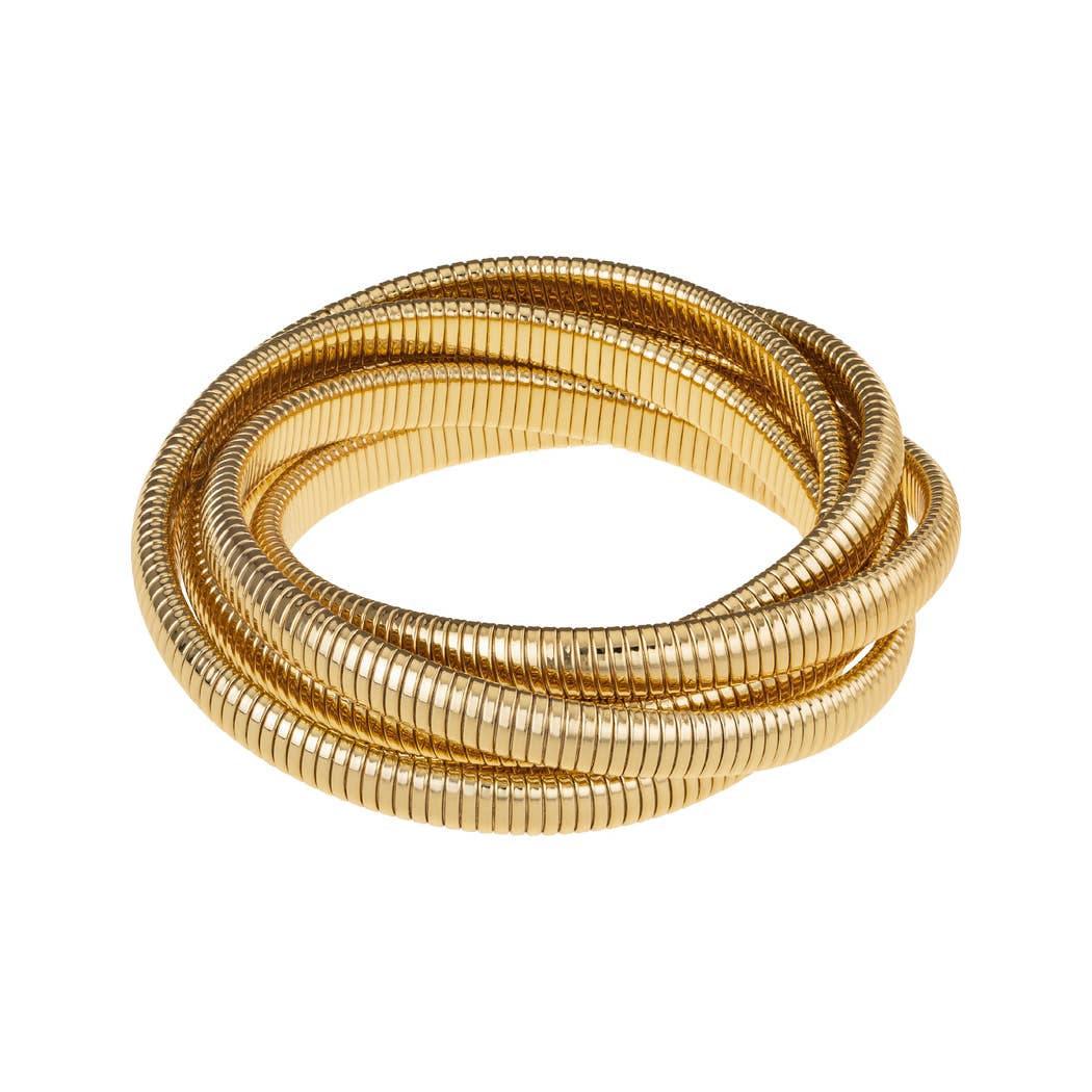 Janis Savitt – Großhandel Armreif – BR-589 6-reihiges Cobra-Armband