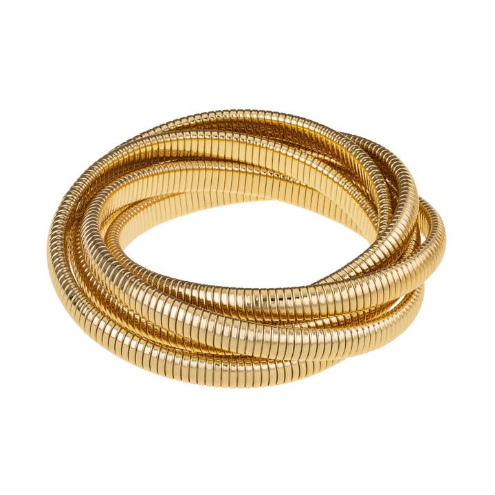 Janis Savitt – Großhandel Armreif – BR-589 6-reihiges Cobra-Armband0