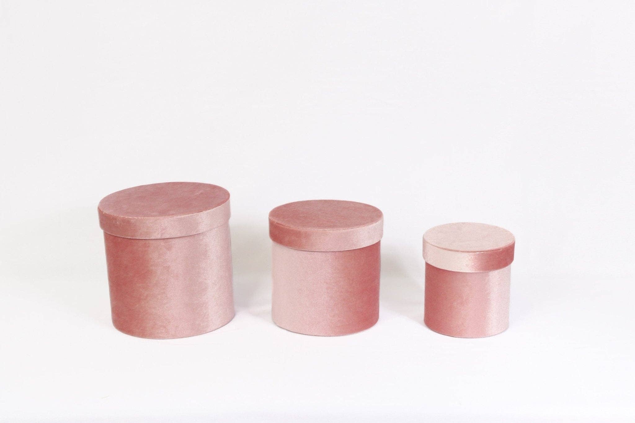 Elegant Design Supply - Wholesale Gift Box - Velvet Round Flower Hat Box with Lid10