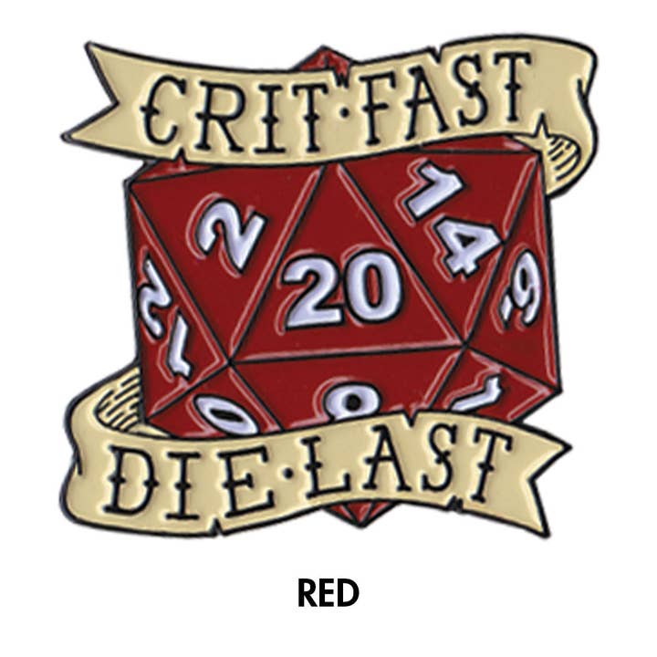 The Raven and the Goose - Wholesale Lapel Pin/Button - Crit Fast, Die Last Enamel Pin4