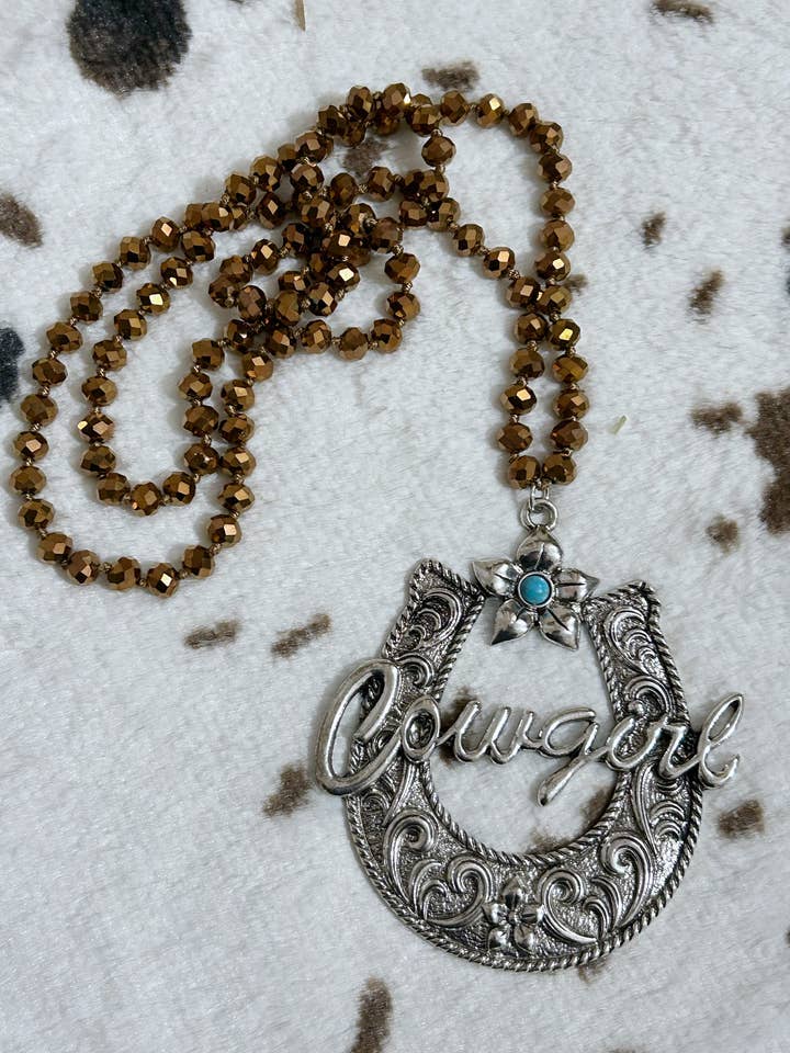 Cowgirl Necklace for wholesale by the distressed darlin