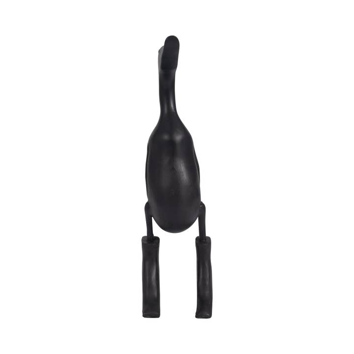 Sagebrook Home - Wholesale Decorative Figurine - Bamboo Wood Duck in Rainboots Figurine - Black, 20 in.7